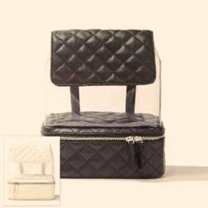 black or white clear mini back pack. Super cute